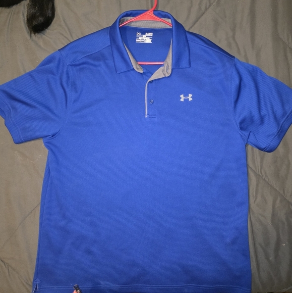 Under Armour Men's Blue Performance Polo - Size XL - Picture 2 of 3